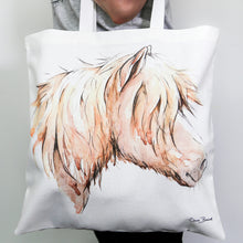 Load image into Gallery viewer, Shetland Pony Cotton Tote Bag