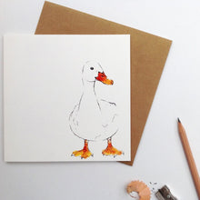 Load image into Gallery viewer, duck drake greetings card | Clare Baird