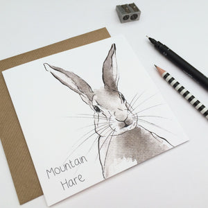 Mountain Hare Card