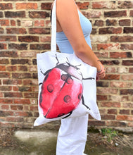 Load image into Gallery viewer, Ladybird Cotton Tote Bag