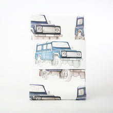 Load image into Gallery viewer, Land Rover Patterned Tea Towel - Navy
