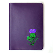 Load image into Gallery viewer, Real Leather Journal - Purple Brae - Large - A5