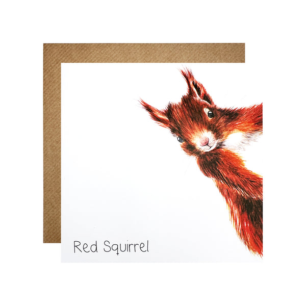 Red Squirrel Card