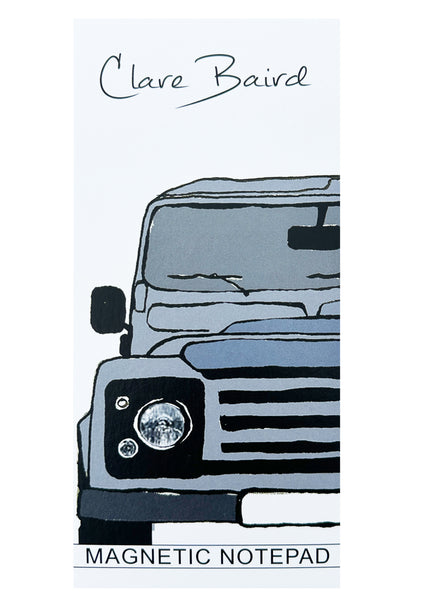 Grey Land Rover Magnetic Notepad