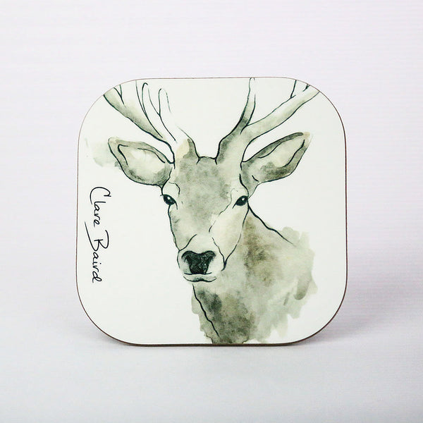 Scottish Highland Stag Coaster | Artist, Clare Baird