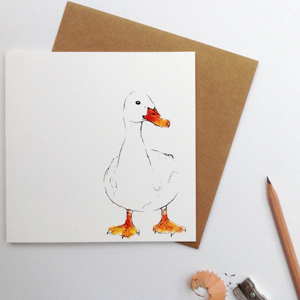 duck drake greetings card | Clare Baird