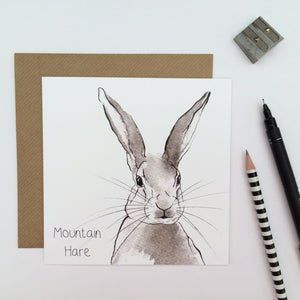 Mountain Hare Card