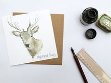 Load image into Gallery viewer, Scottish Highland Stag Greetings Card | Artist, Clare Baird