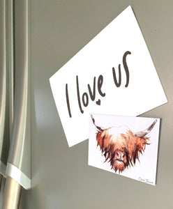 Highland Cow Fridge Magnet.