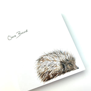 Hedgehog Sticky Notes by Clare Baird Designs.