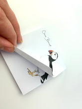 Load image into Gallery viewer, Puffin Sticky Notes.  Sticky Notepads designed by Clare Baird Designs