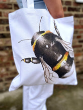 Load image into Gallery viewer, BumbleBee Cotton Tote Bag