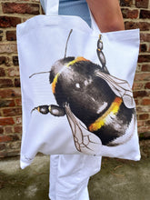 Load image into Gallery viewer, BumbleBee Cotton Tote Bag