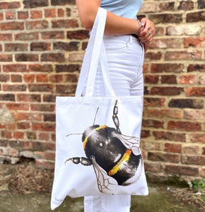 BumbleBee Cotton Tote Bag