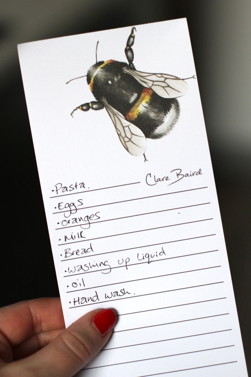 Bumblebee Magnetic Notepad