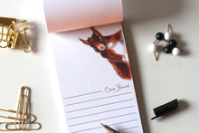 Load image into Gallery viewer, Red Squirrel Magnetic Notepad. Design by Clare Baird