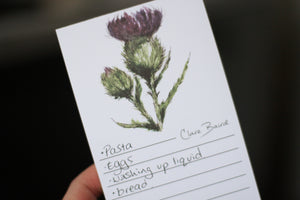 Thistle Flower of Scotland Magnetic Notepad