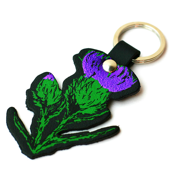 Scottish Thistle Key Ring Gift