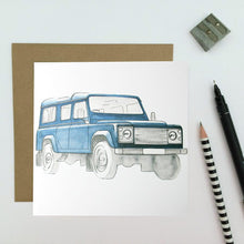Load image into Gallery viewer, Land Rover Card - Navy