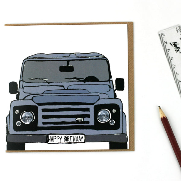 Land Rover Defender Green Card | Clare Baird – Clare Baird