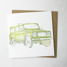 Load image into Gallery viewer, Land Rover Defender Green Card