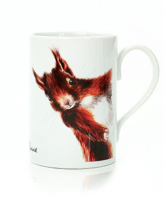 Red Squirrel Porcelain Mug