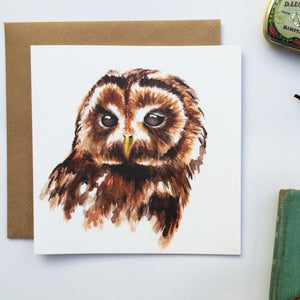 Tawny Owl Card