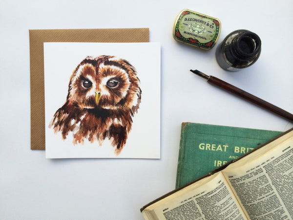 Tawny Owl Card