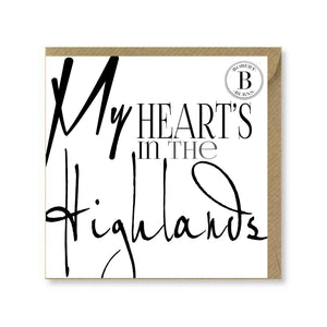 My Heart's in the Highlands Card