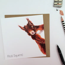 Load image into Gallery viewer, Red Squirrel Card