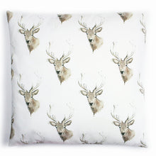 Load image into Gallery viewer, Scottish Highland Stag Cotton Cushion | Artist, Clare Baird