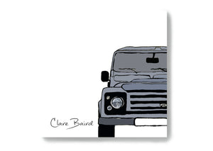Land Rover Note Card Printable Land Rover Sticky Notes. – Clare Baird
