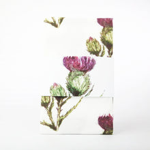 Load image into Gallery viewer, scottish thistle flower gifts tea towel