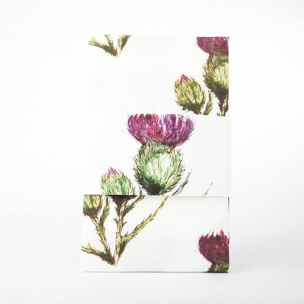 scottish thistle flower gifts tea towel