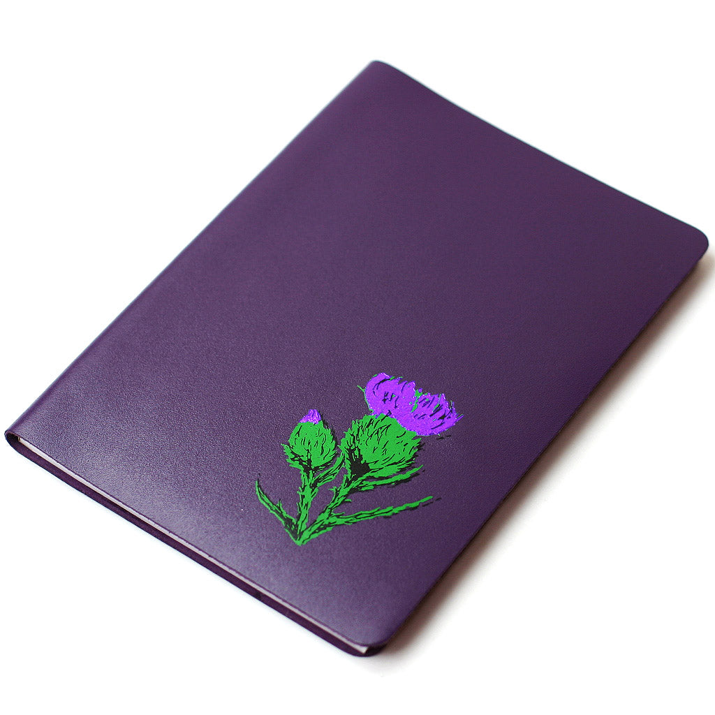 Real Leather Journal - Purple Brae - Large - A5