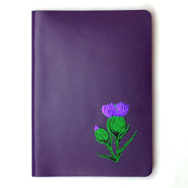Real Leather Journal - Purple Brae - Large - A5