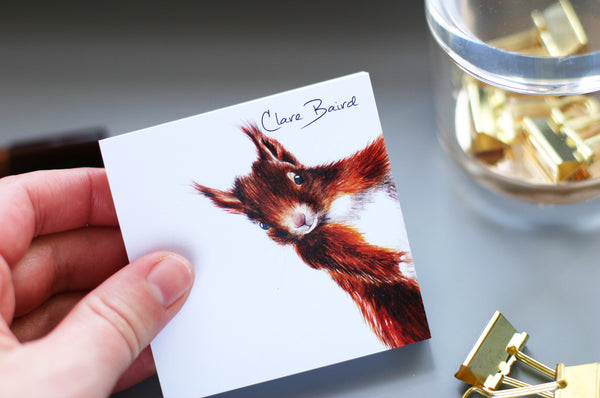 Red Squirrel Sticky Notes