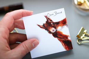 Red Squirrel Sticky Notes